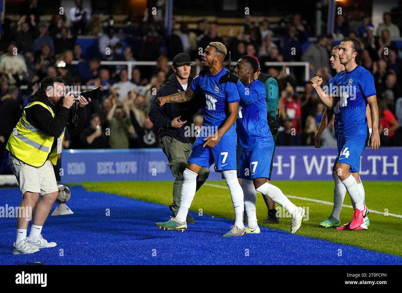Birmingham City's Juninho Bacuna celebrates scoring their side's first