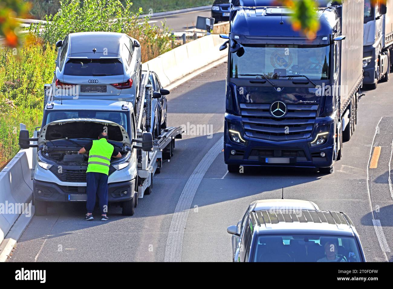 Panne Auf Autobahn