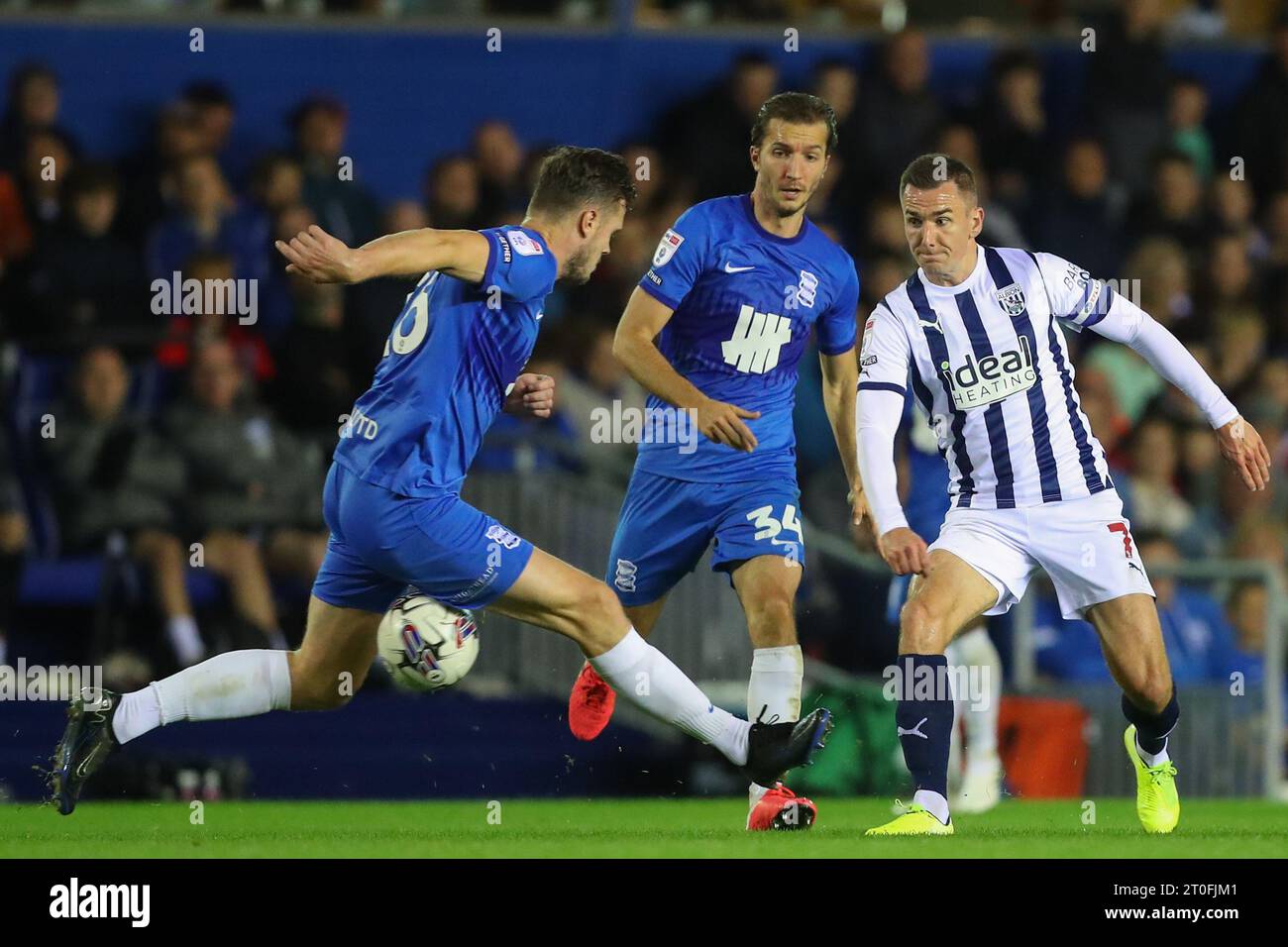 Jed Wallace 7 of West Bromwich Albion passes the ball during the Sky