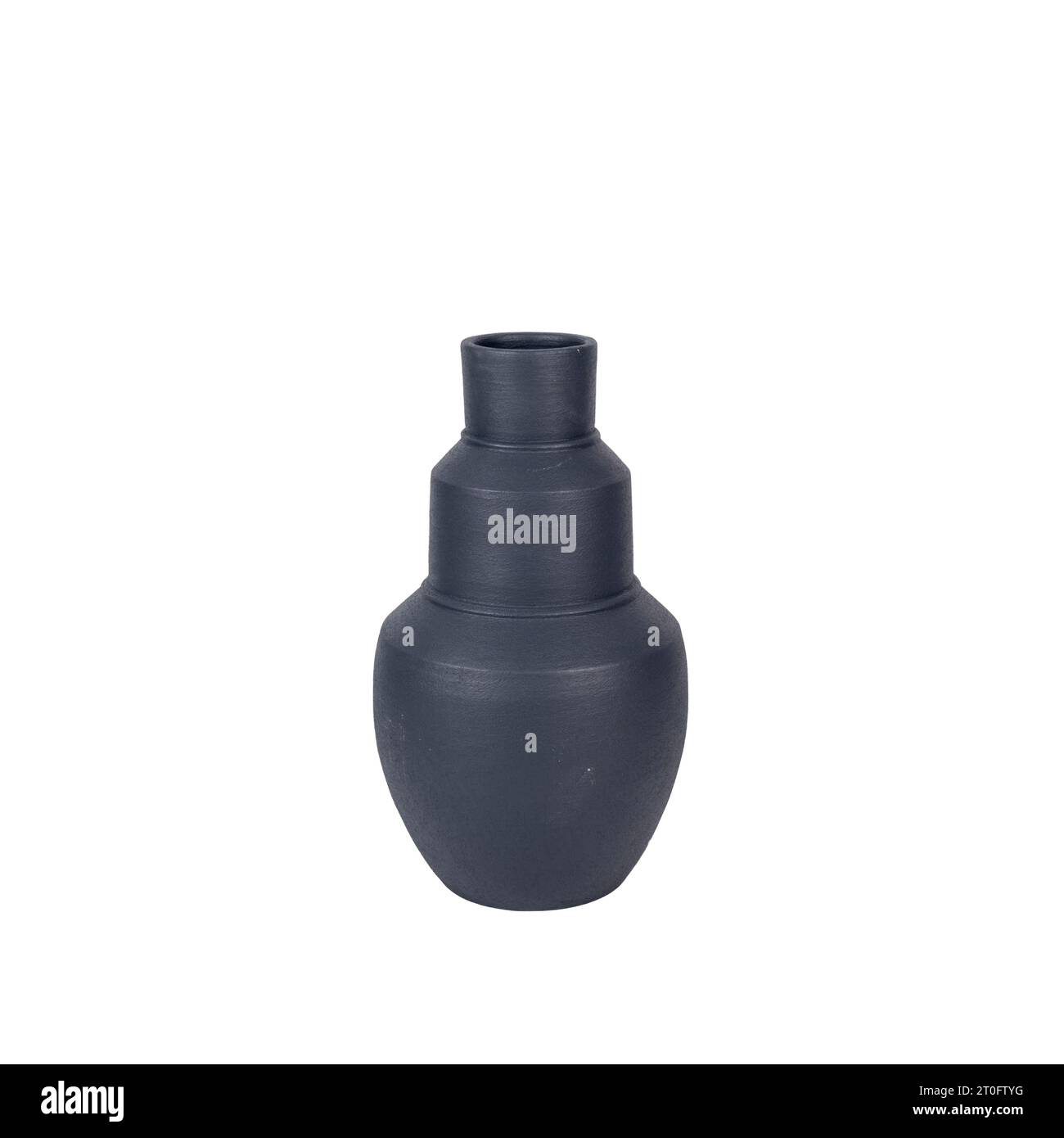 trendy design decorative ceramic vase isolated on white background ...