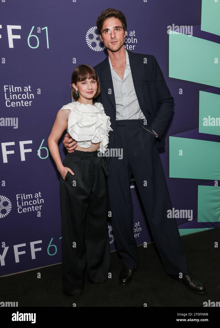 Cailee Spaeny, Left And Jacob Elordi Attend The Premiere For