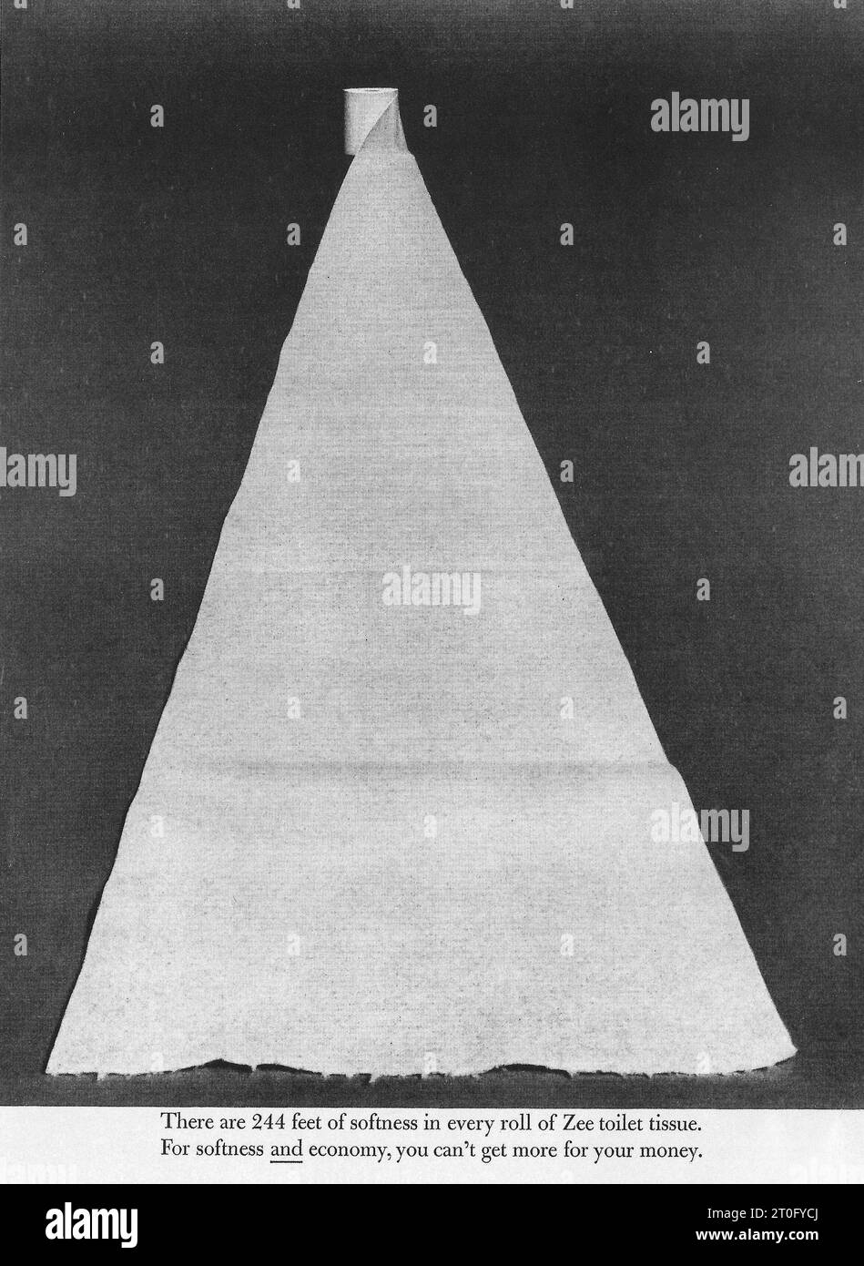 1963 Zee Toilet Tissue Ad Stock Photo Alamy