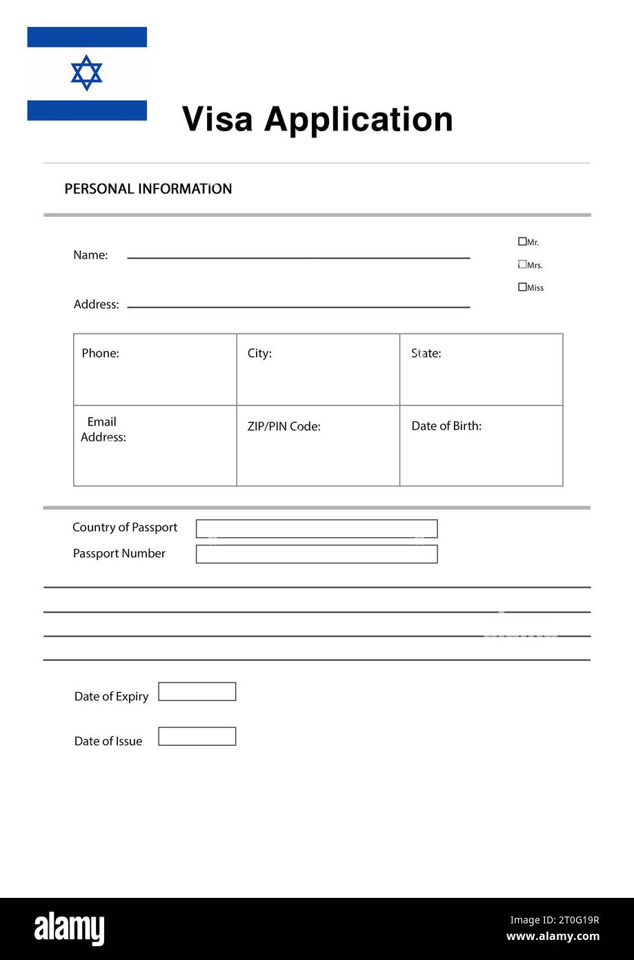 Immigration To Israel Blank Application Visa Form Stock Photo Alamy immigration-to-israel-blank-application-visa-form-stock-photo-alamy