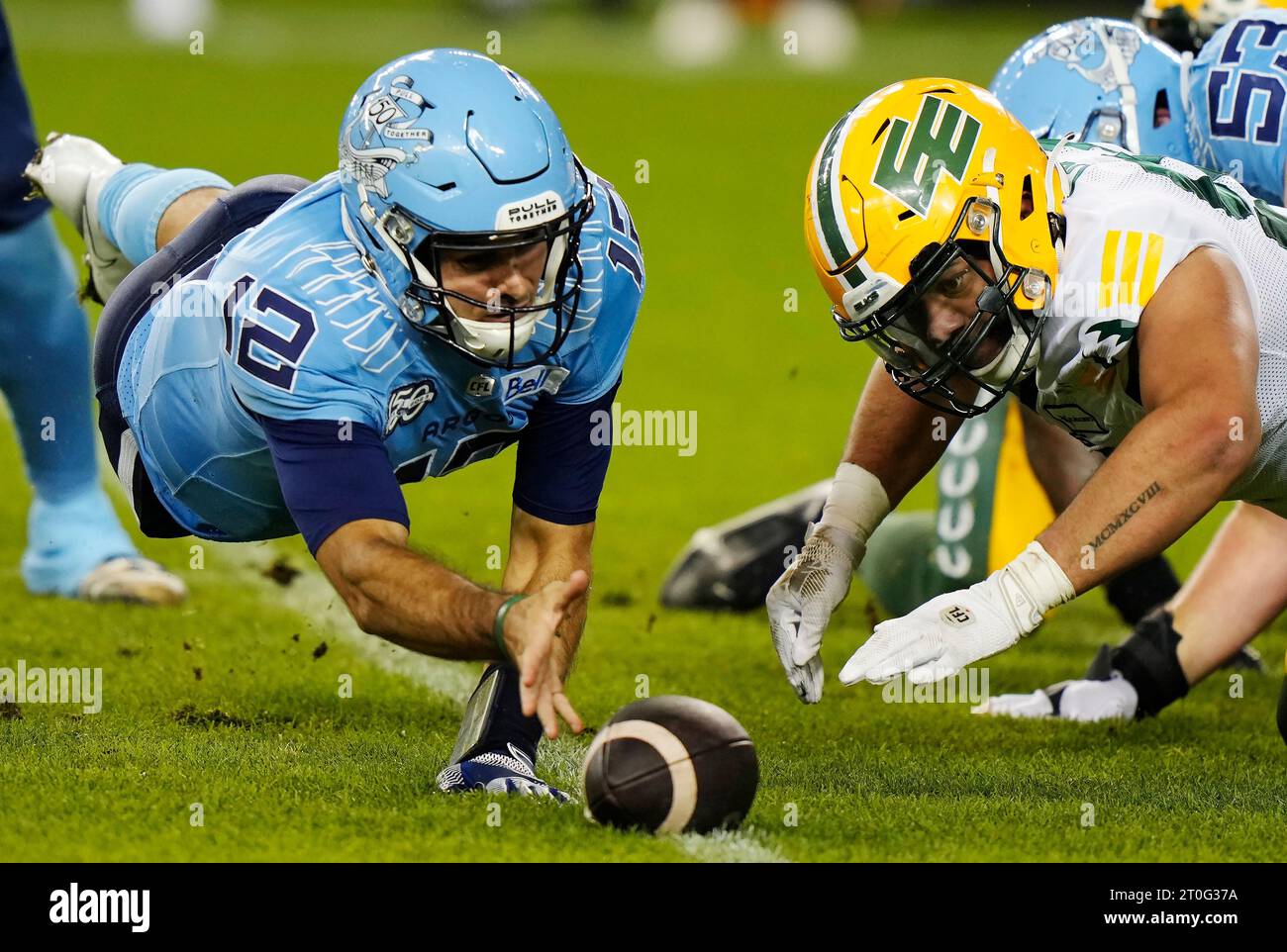 Toronto, Canada. 06th Oct, 2023. Toronto Argonauts quarterback Chad