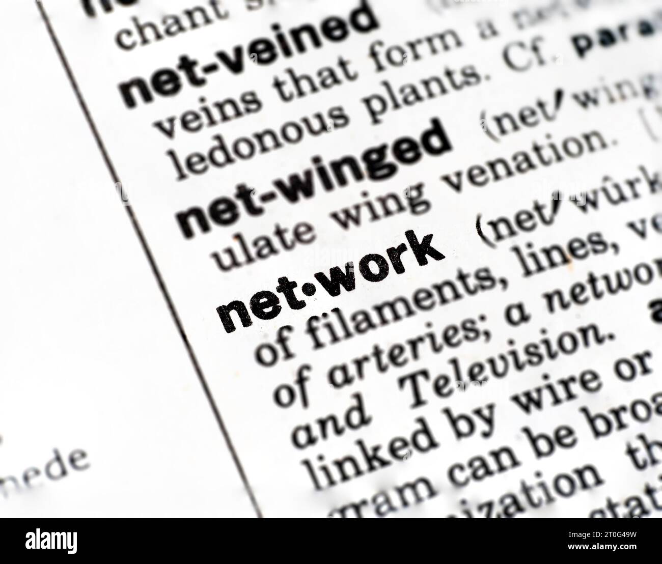 closeup-definition-of-the-word-network-stock-photo-alamy