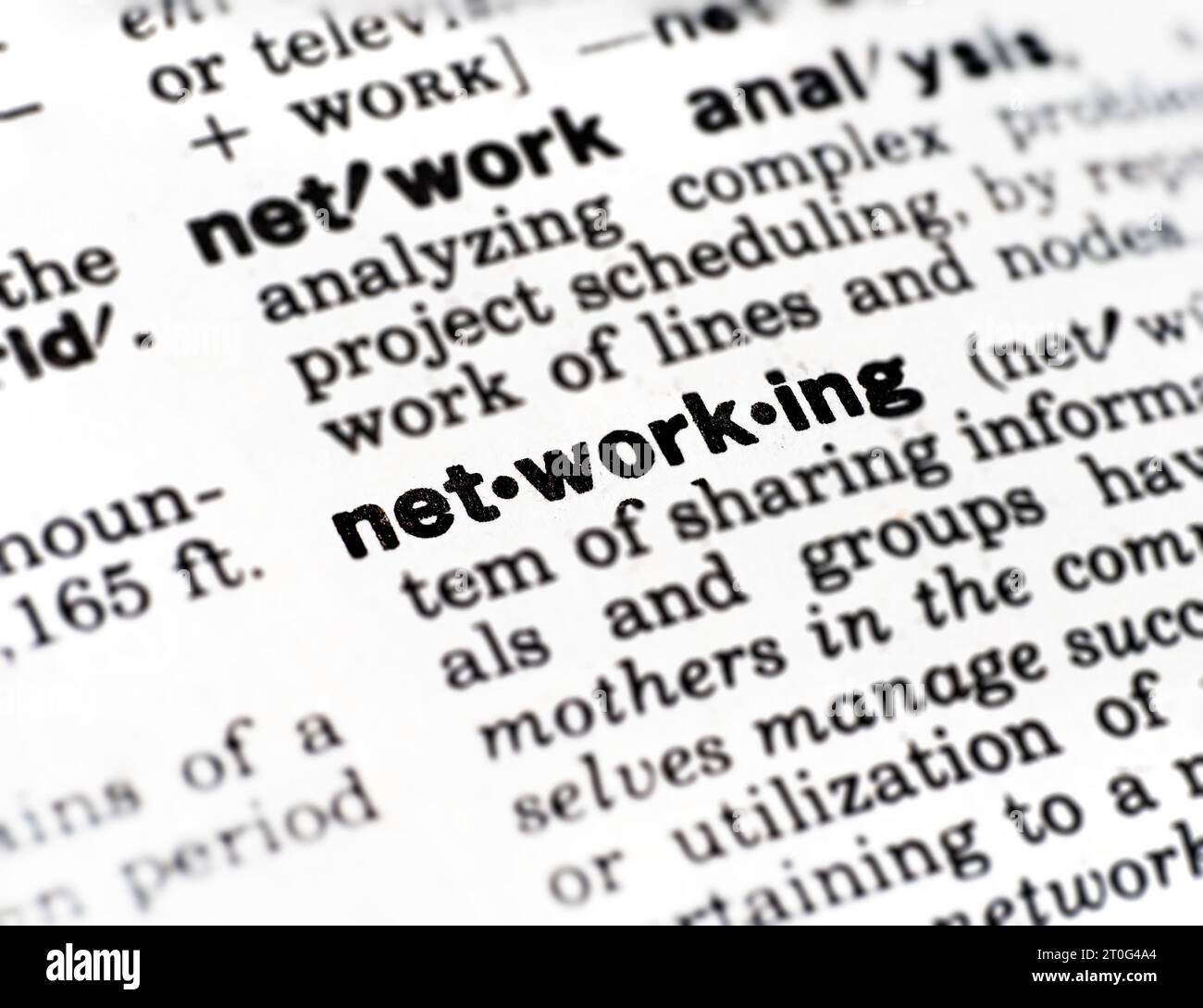 closeup-definition-of-the-word-networking-stock-photo-alamy