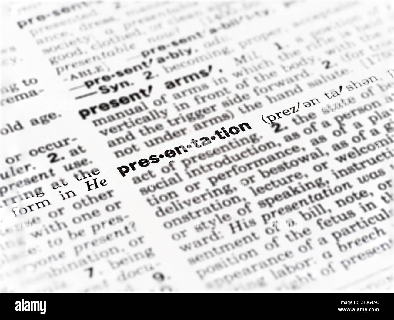 closeup-definition-of-the-word-presentation-stock-photo-alamy