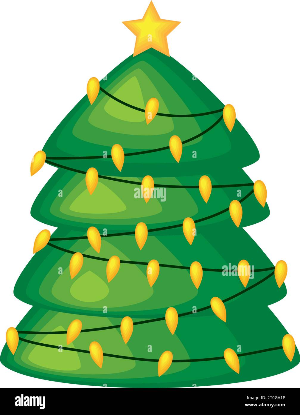 christmas tree shiny star Stock Vector Image & Art - Alamy