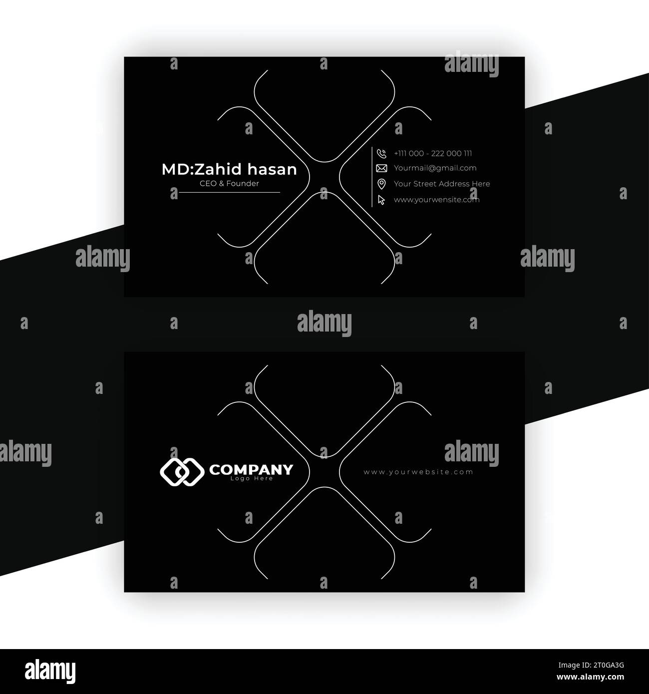 Business Card Template Design Creative Business Design Make Simple