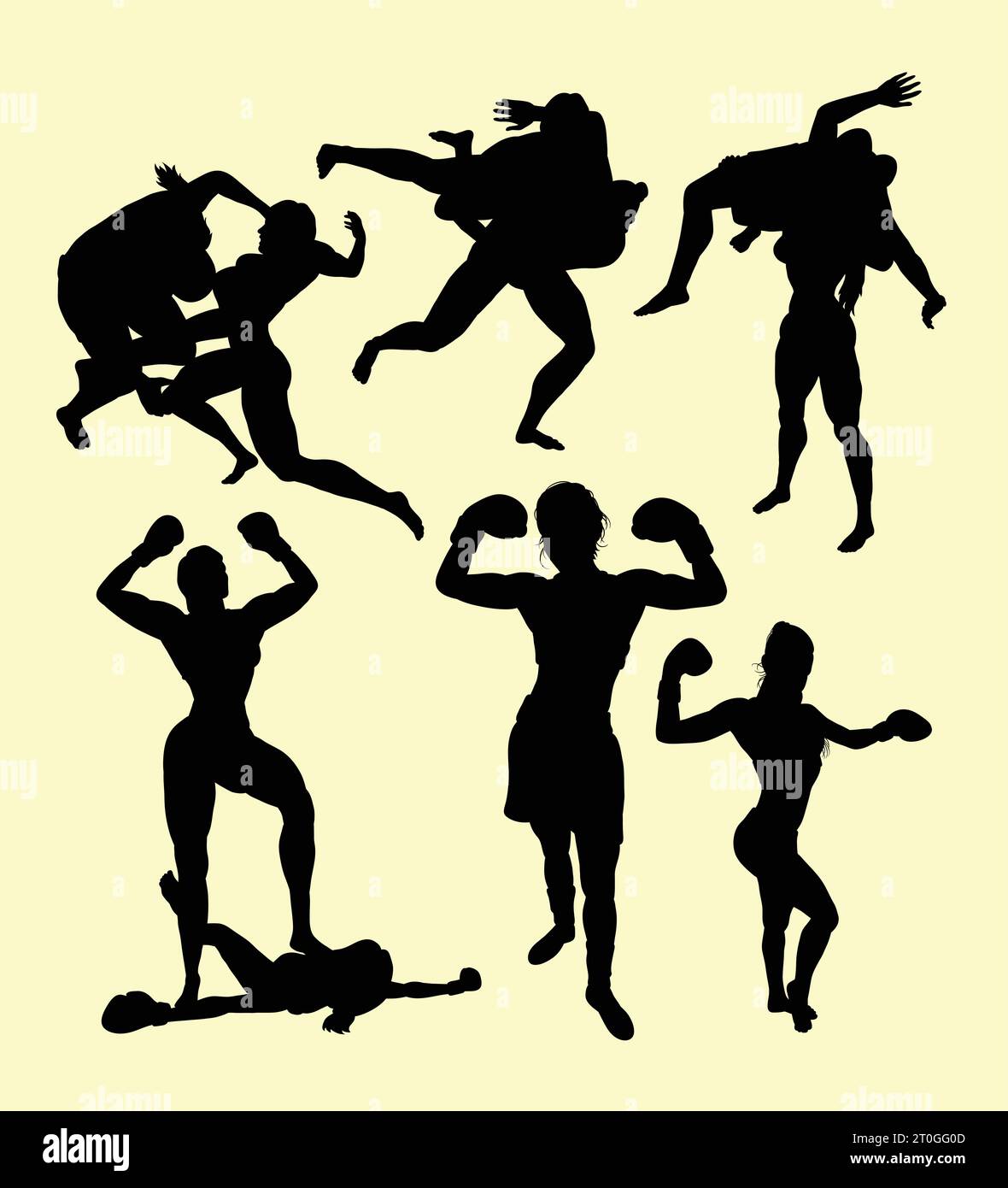 Boxing performance Stock Vector Images Alamy