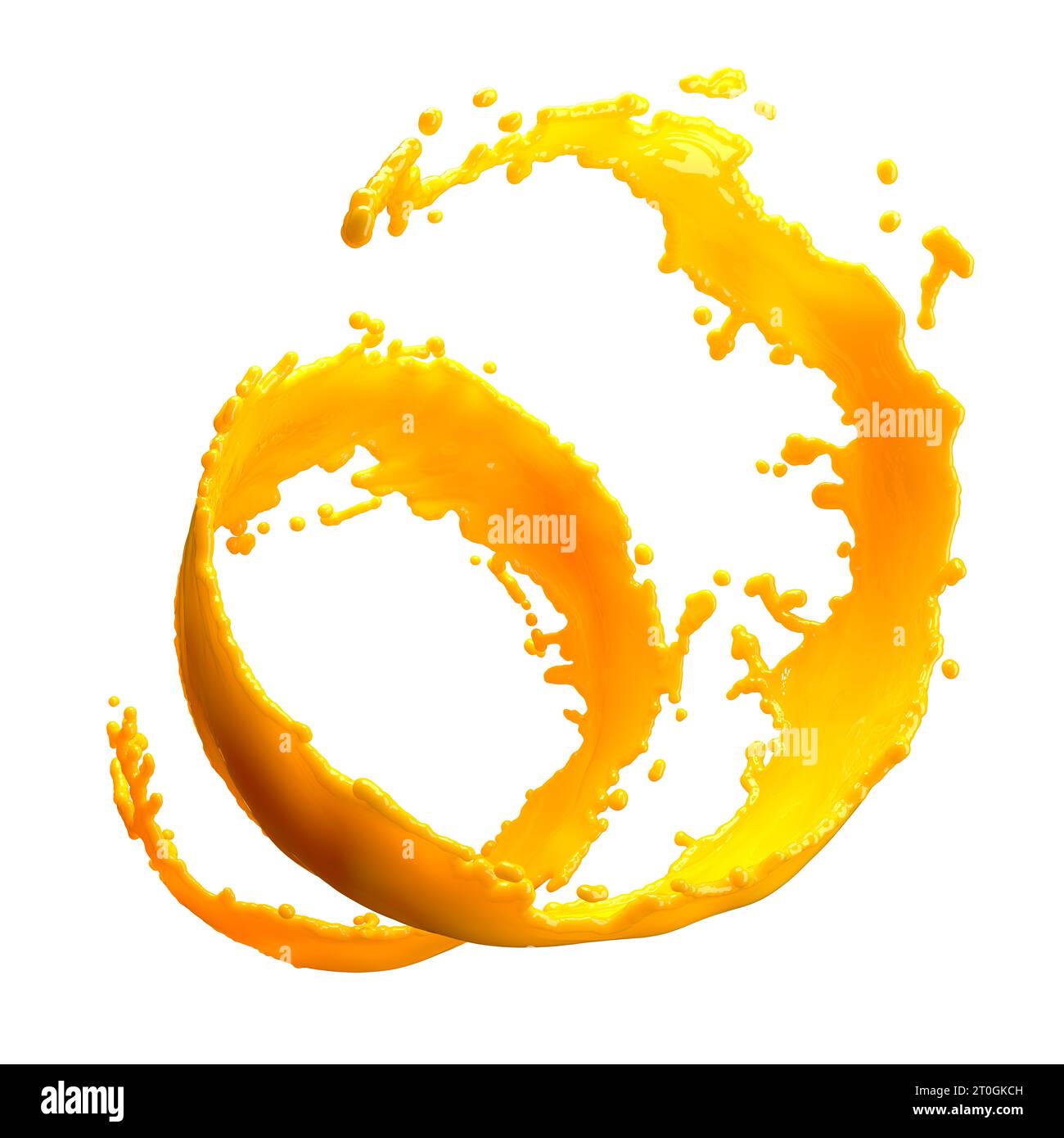 orange juice splash isolated on white background Stock Photo - Alamy