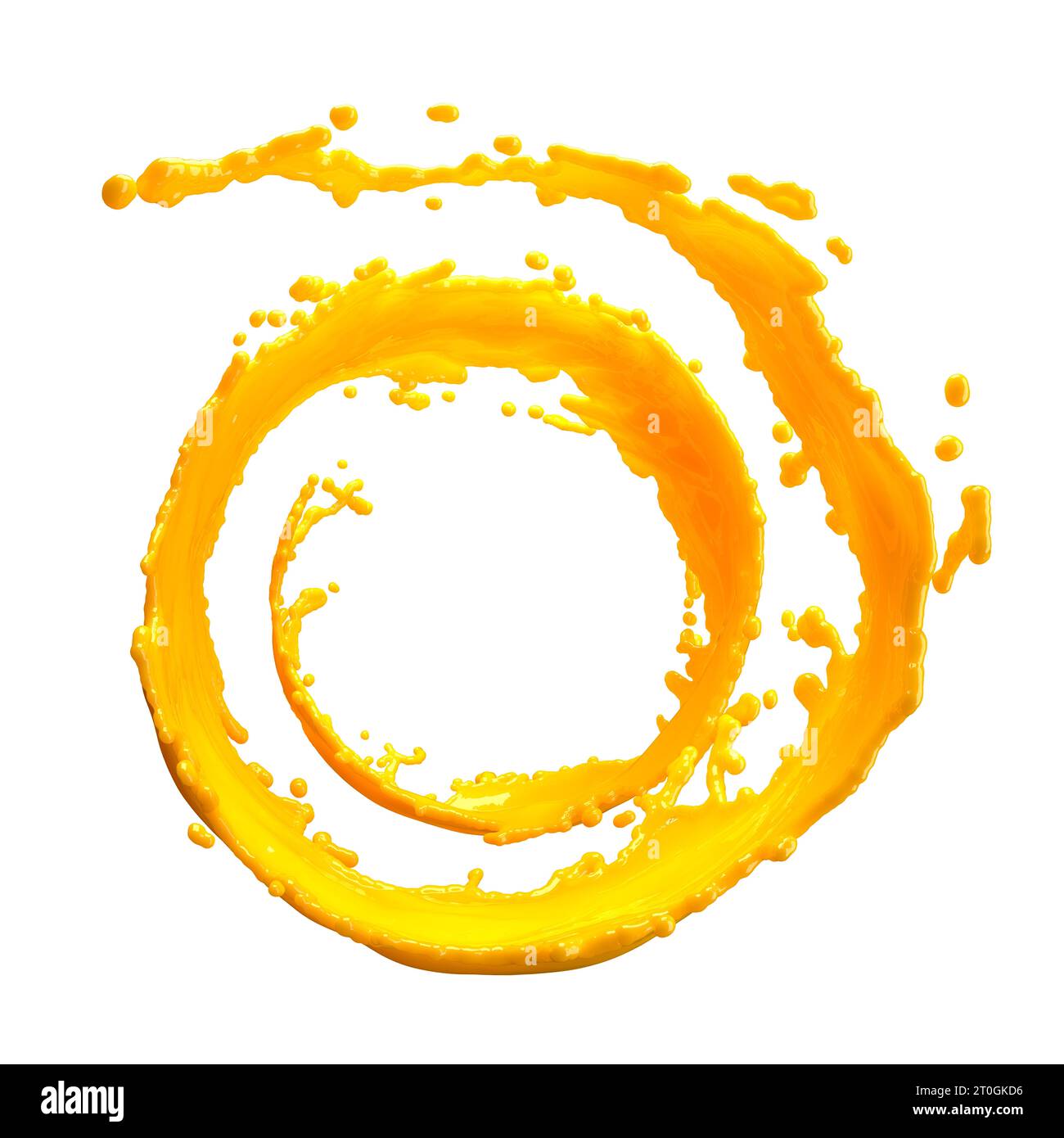 orange juice splash isolated on white background Stock Photo - Alamy