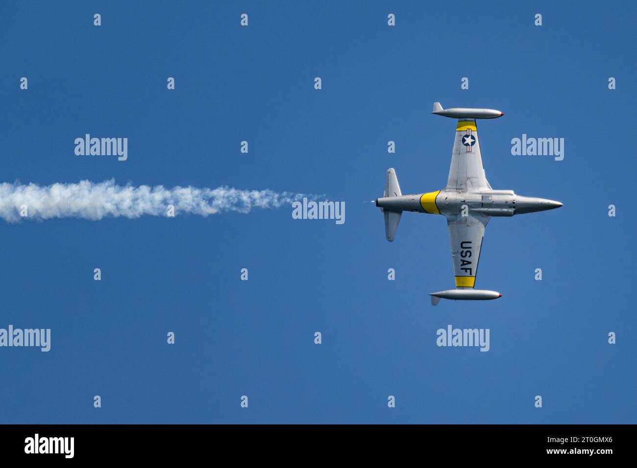 San Francisco, United States. 6th Oct 2023. A T-33 flies over the San ...