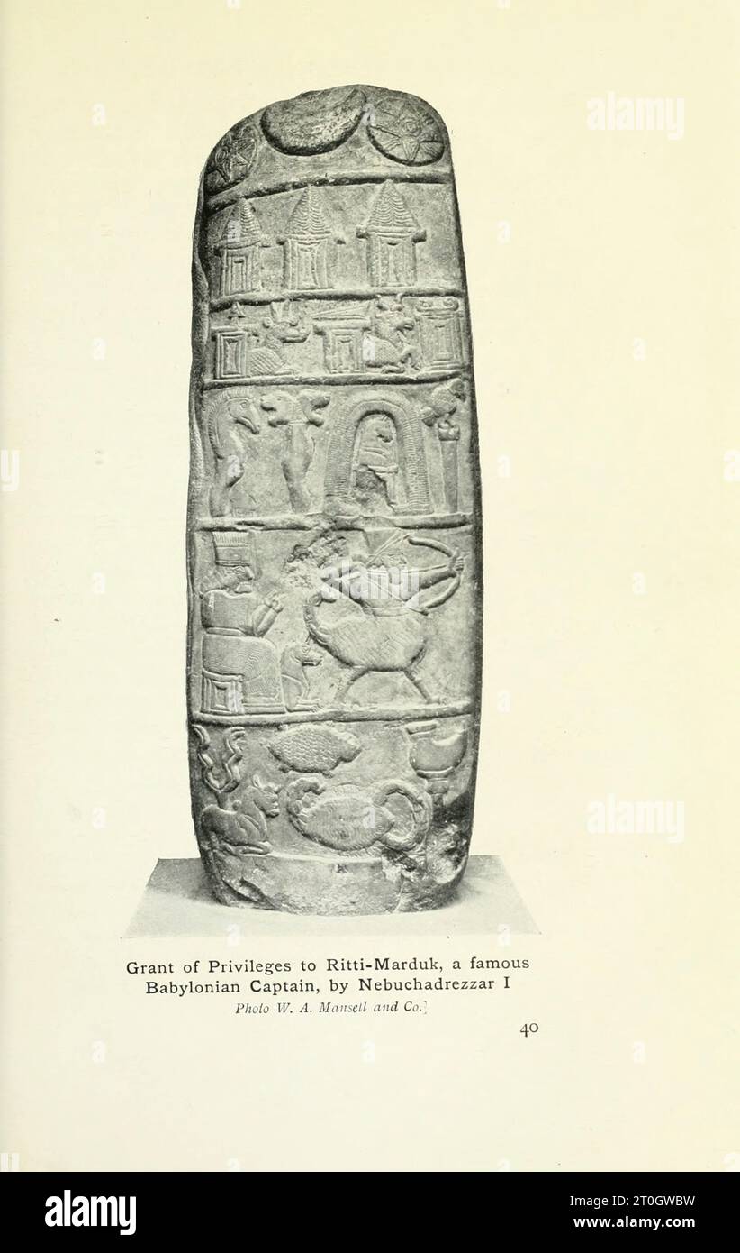 Grant of Privileges to Ritti-Marduk by Nebuchadrezzar I Stock Photo