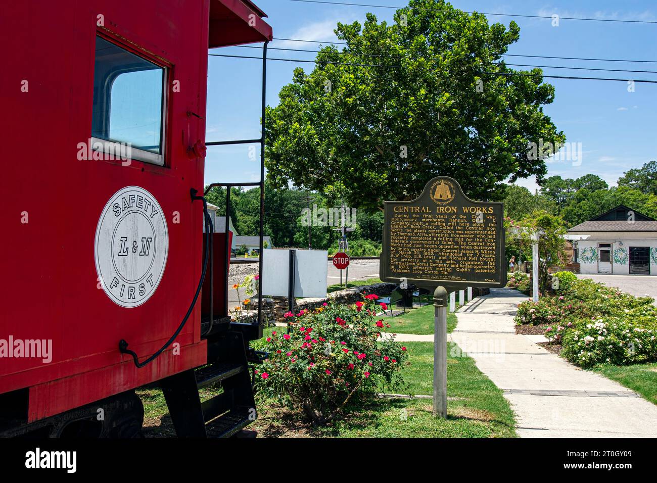 Helena, Alabama, USAJuly 15, 2023 Historic downtown Helena featuring