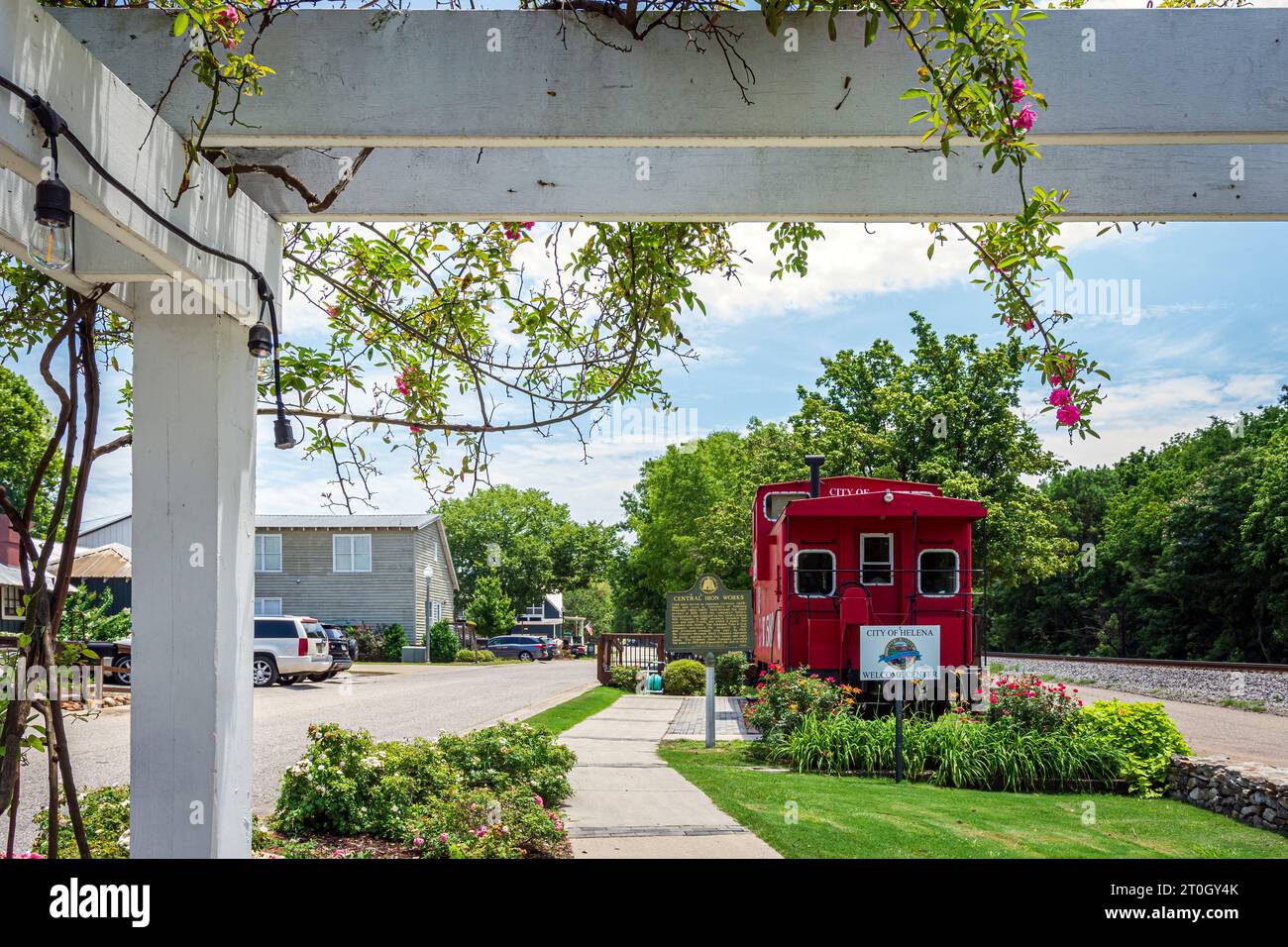 Helena, Alabama, USAJuly 15, 2023 Old Town district in Helena with