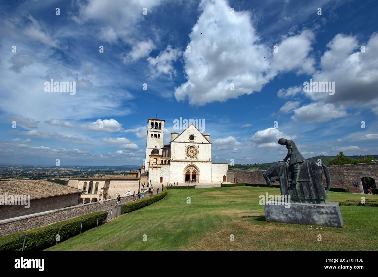 Panorama Della Basilica Di San Francesco Ad Assisi Stock Photo Alamy