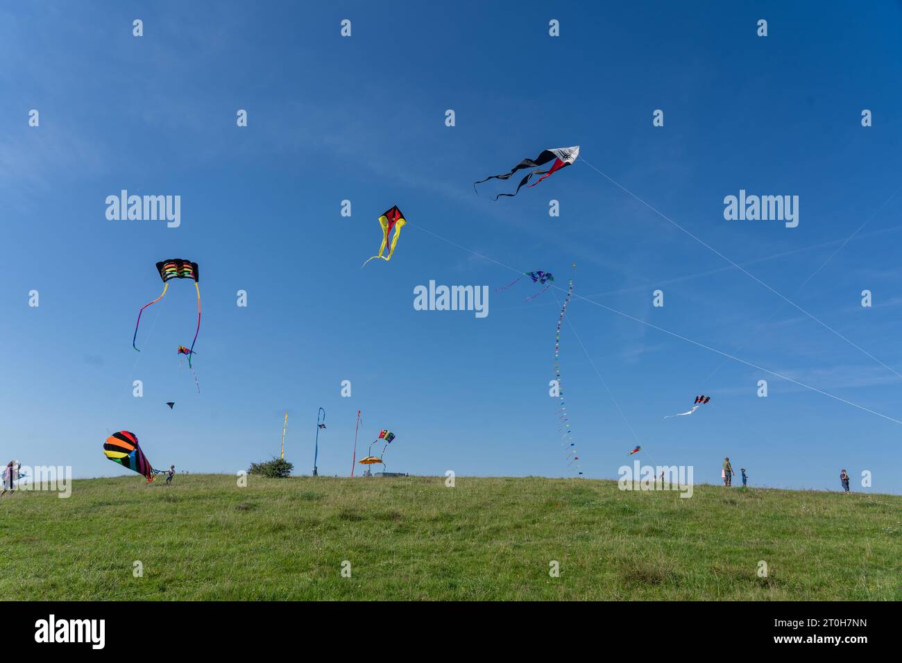 Kite Festival on Moen, Denmark Stock Photo Alamy
