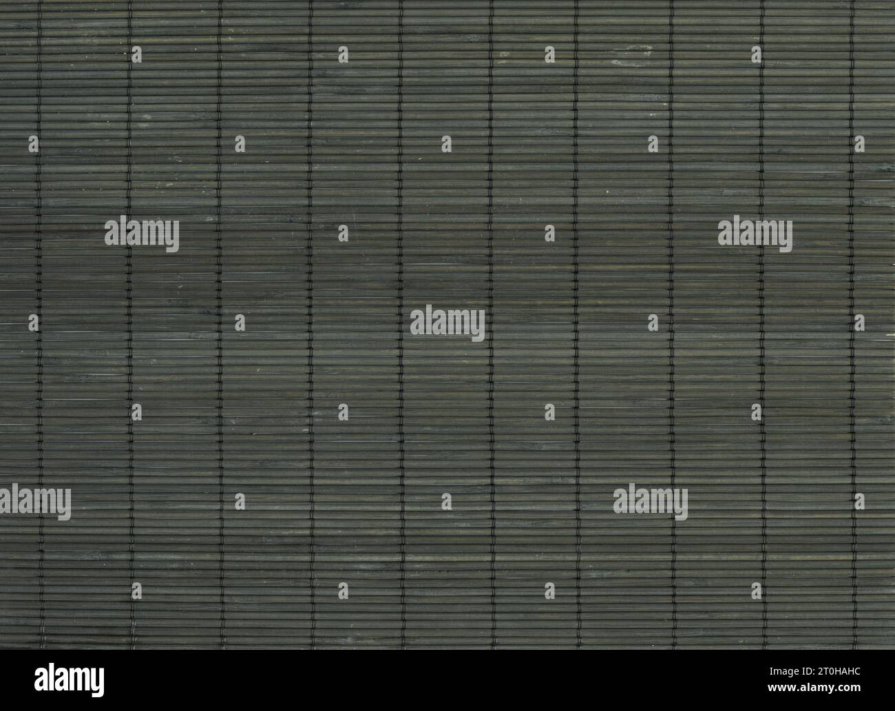 Black Asian bamboo mat texture. Horizontal background wallpaper Stock Photo