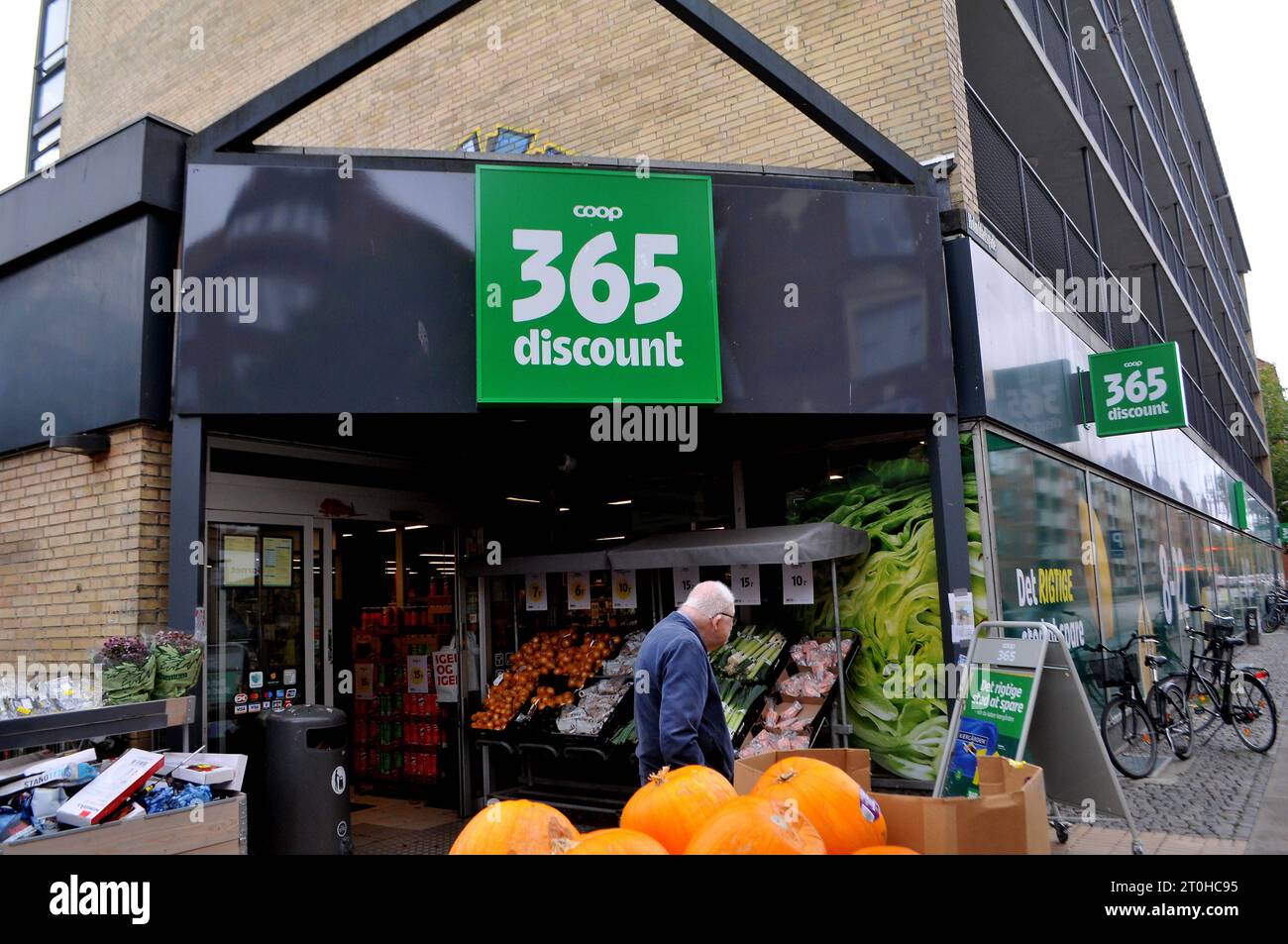 Copenhagen/Denmark/07 Oct. 023/Coop 365 discount coop grocery store in