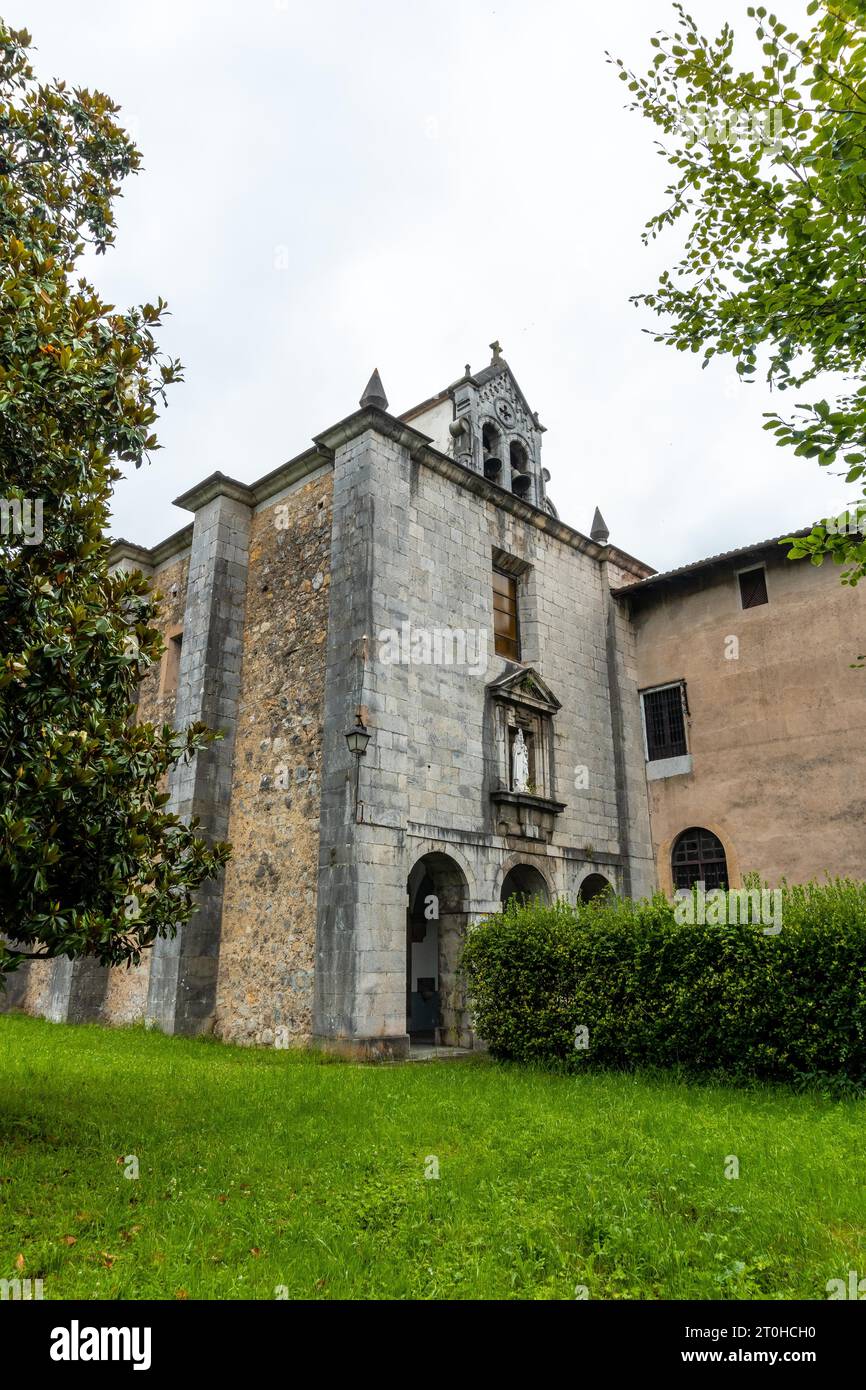Old monastery of Santa Clara nuns in the town of Azkoitia next to the ...