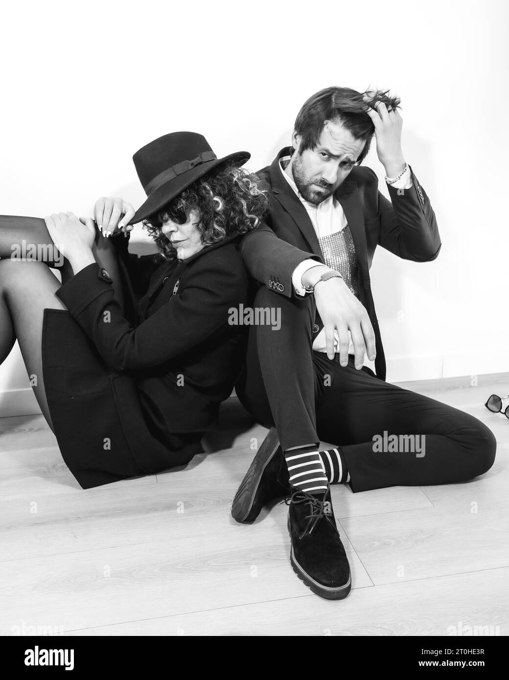 Couple floor Black and White Stock Photos & Images - Alamy