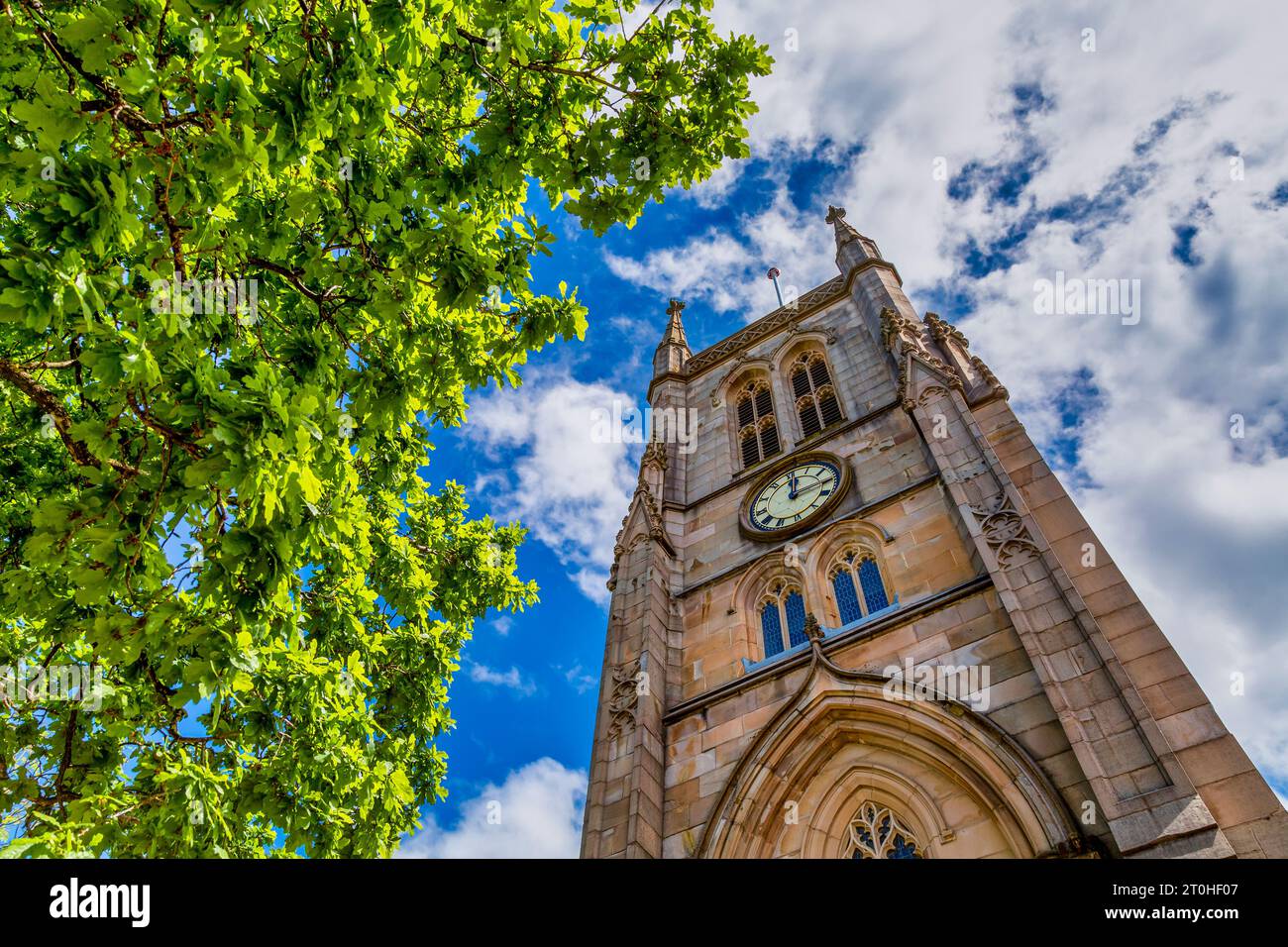 Blackburn Cathedral. Anglican cathedral situated in the heart of Blackburn town centre in Lancashire, England. Stock Photo