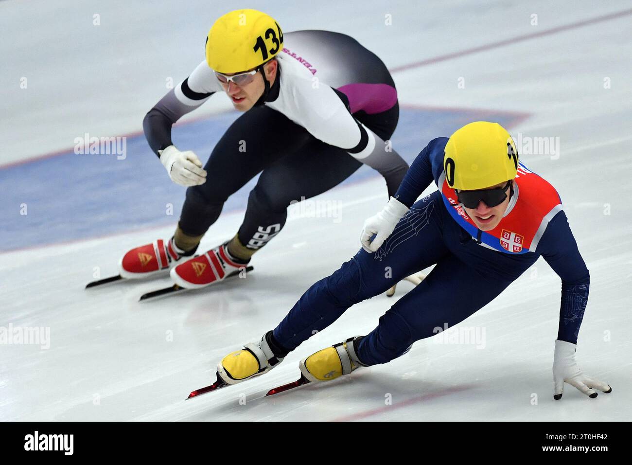 October 7, 2023, Benatky nad Jizerou, Czech Republic Speed skaters