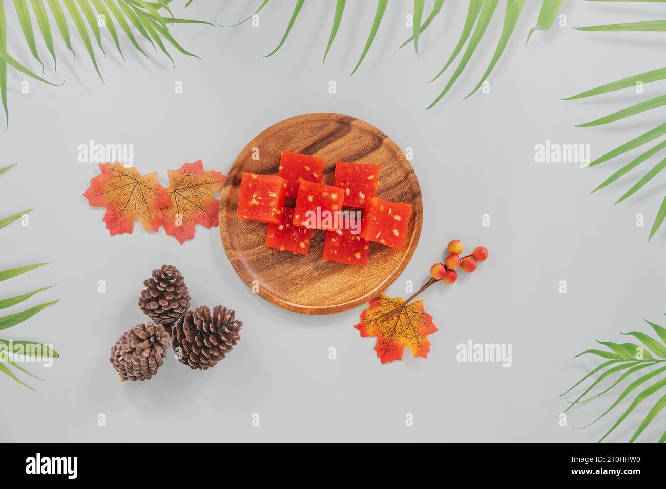 Bombay Halwa is an popular Indian dessert served in a plate and