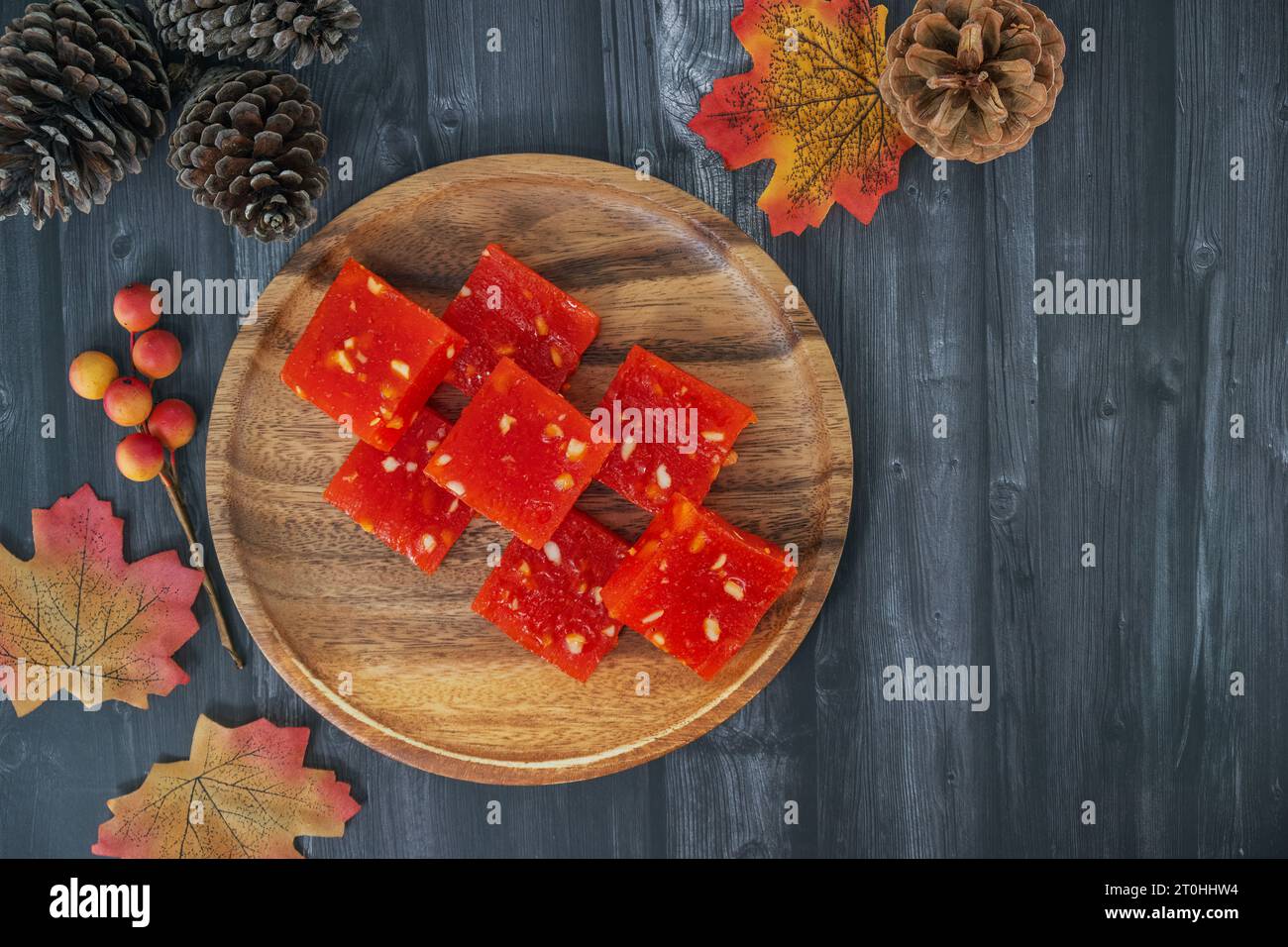 Bombay Halwa is an popular Indian dessert served in a plate and