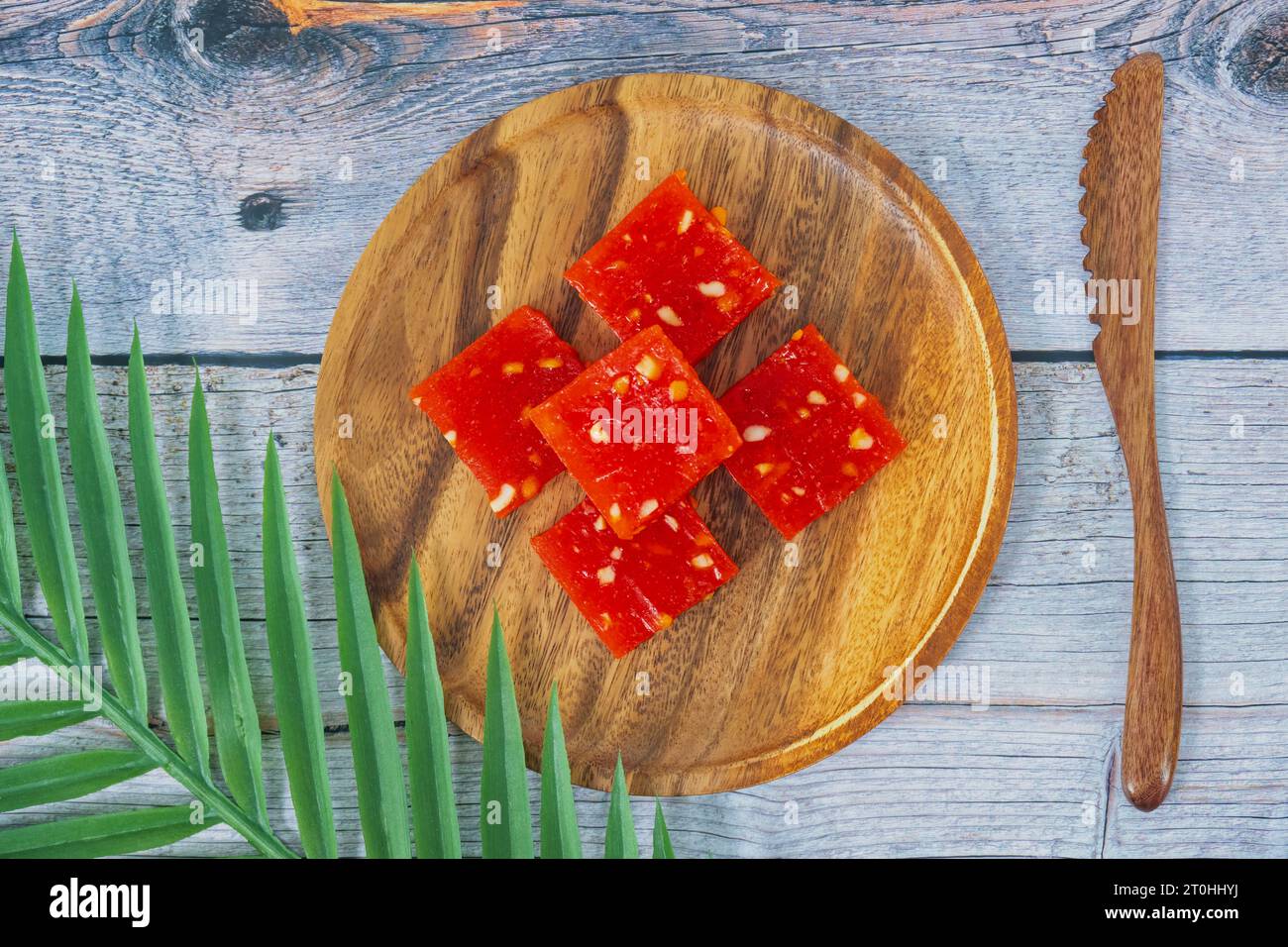 Bombay Halwa is an popular Indian dessert served in a plate and