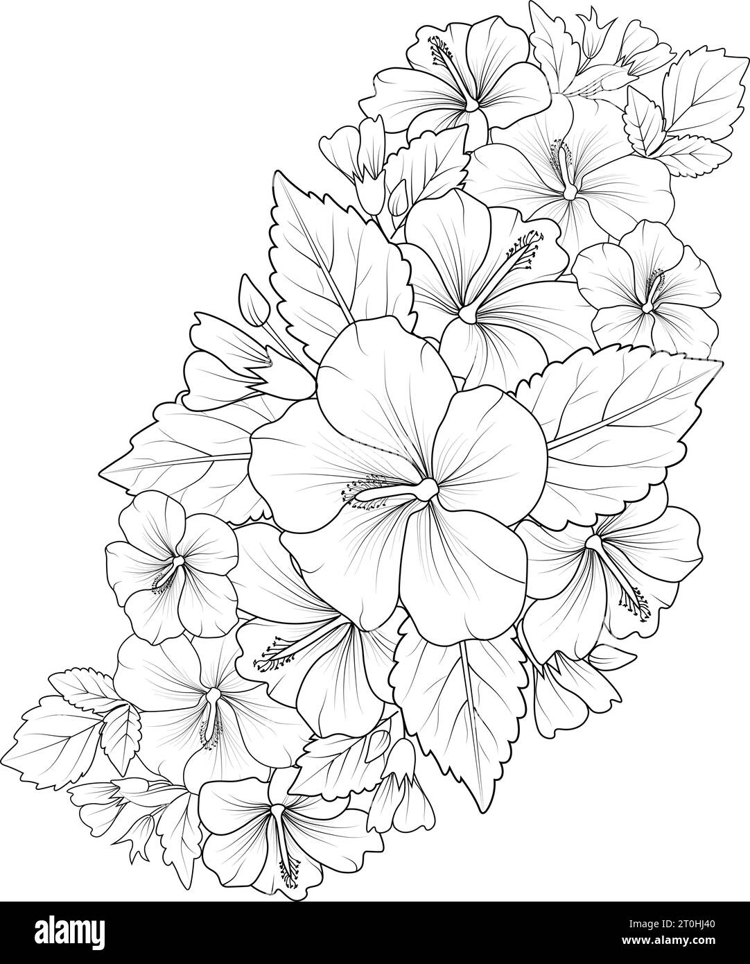 hibiscus flower tattoo drawings, realistic hibiscus flower tattoo ...