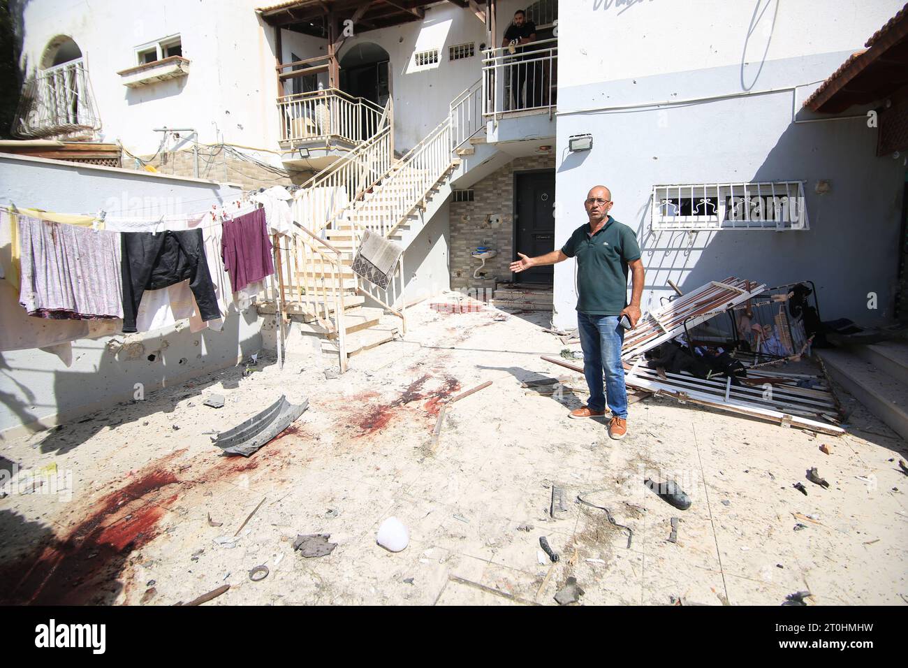 Damage caused by rockets fired from the Gaza Strip into Israel RAMLA ...