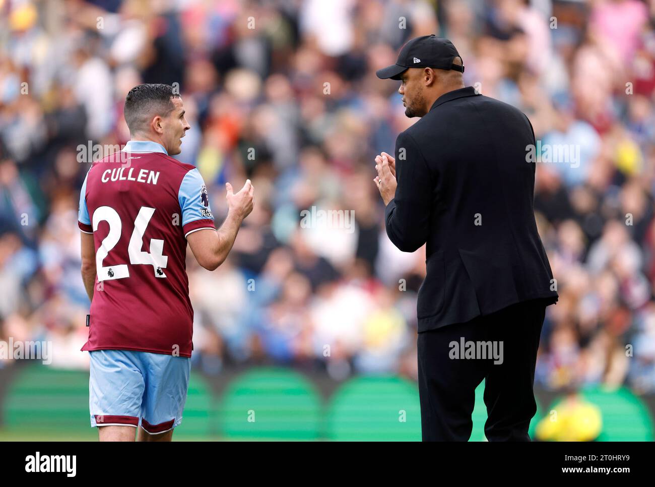 Burnley s Josh Cullen And Manager Vincent Kompany During The Premier burnley-s-josh-cullen-and-manager-vincent-kompany-during-the-premier