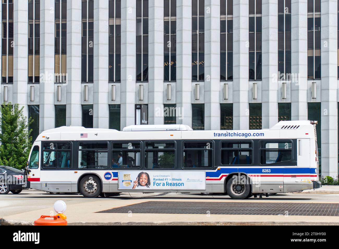 CTA Chicago Transit Authority bus Stock Photo
