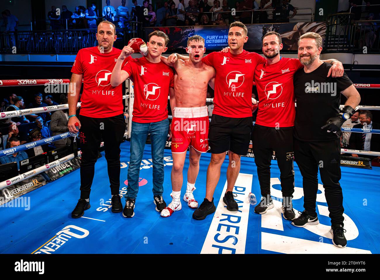LONDON, UNITED KINGDOM. 06 Oct, 23. Joshua Frankham vs George Davey - Rounds Super-Welterweight Contest  during Zorro vs D'Ortenzi Fight Night and undercards at York Hall on Friday, October 06, 2023 in LONDON, ENGLAND. Credit: Taka G Wu/Alamy Live News Stock Photo