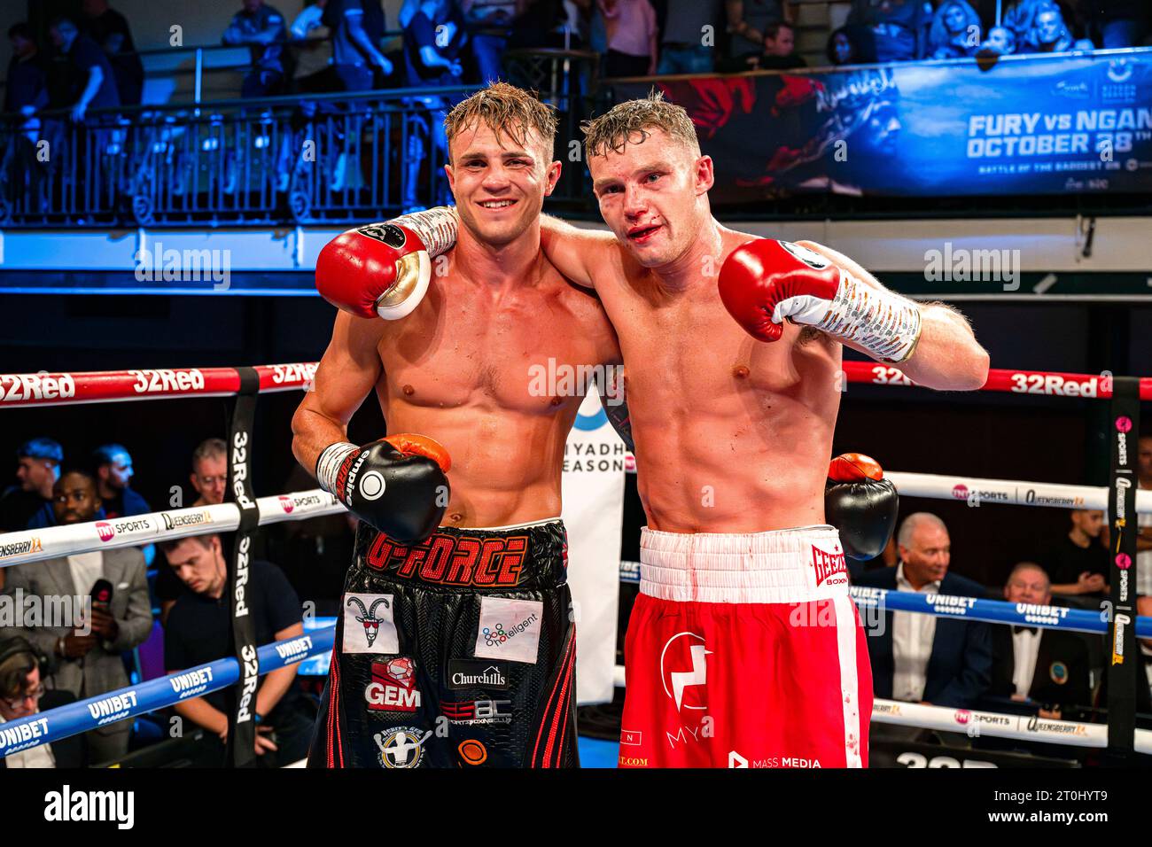 LONDON, UNITED KINGDOM. 06 Oct, 23. Joshua Frankham vs George Davey - Rounds Super-Welterweight Contest  during Zorro vs D'Ortenzi Fight Night and undercards at York Hall on Friday, October 06, 2023 in LONDON, ENGLAND. Credit: Taka G Wu/Alamy Live News Stock Photo