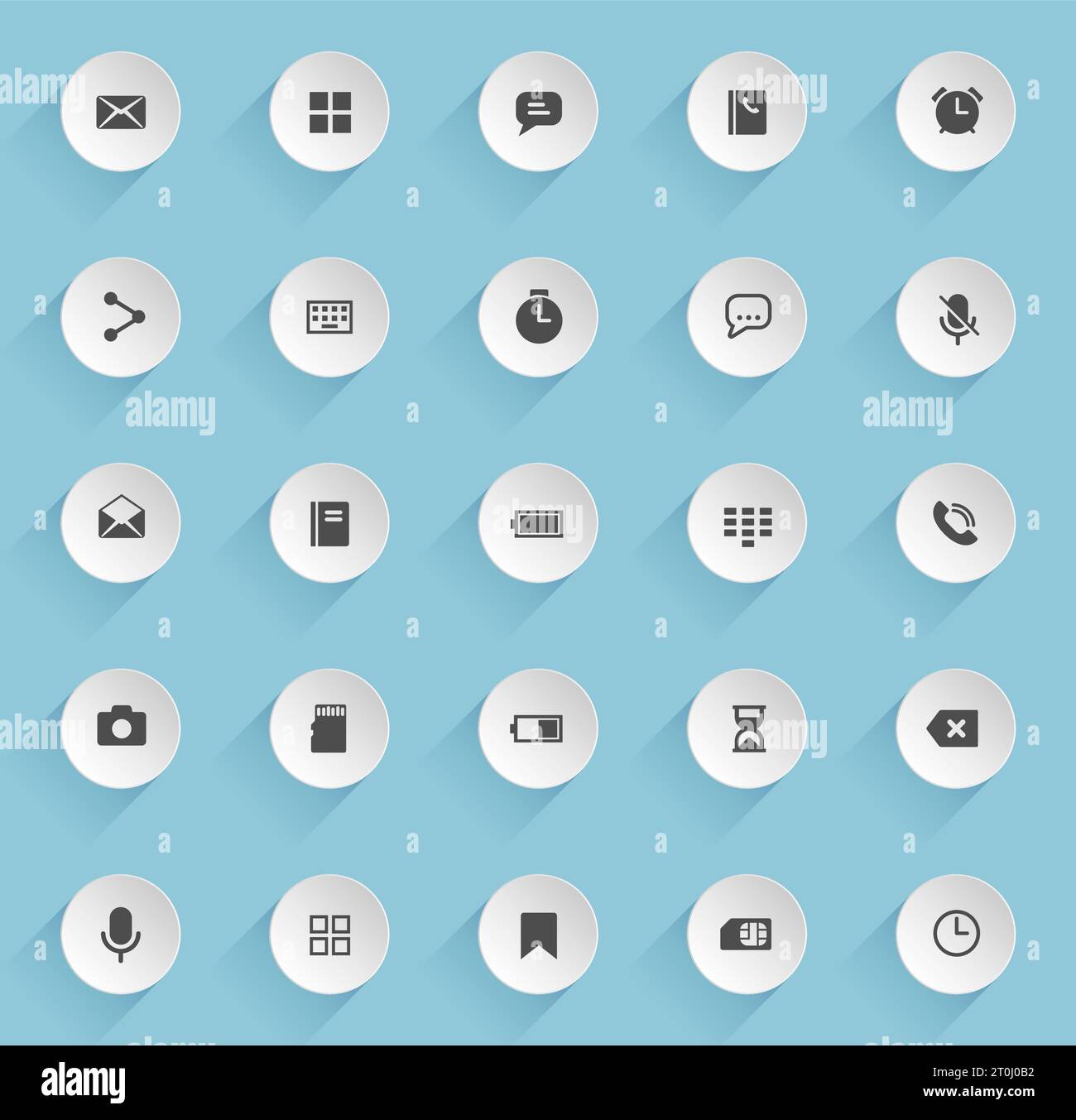 ui vector icons Stock Vector