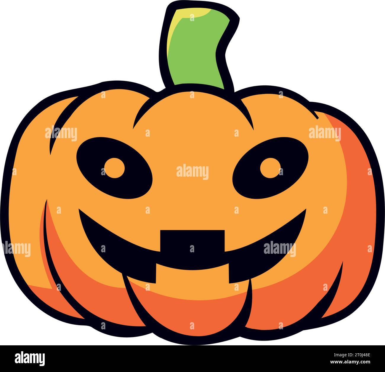 halloween cute pumpkin illustration Stock Vector Image & Art - Alamy