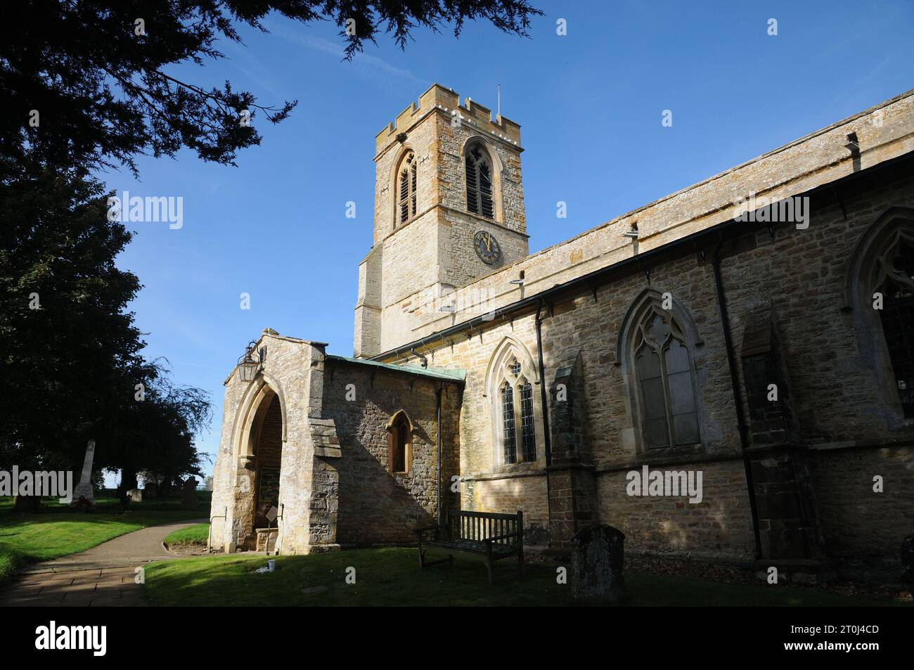 St Mary the Virgin Church, Stoke Bruerne, Northamptonshire Stock Photo ...