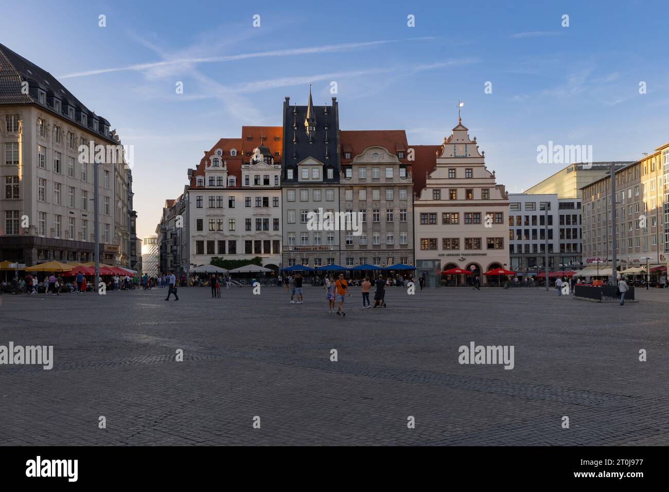 Historic Market Square in Leipzig Stock Photo - Alamy