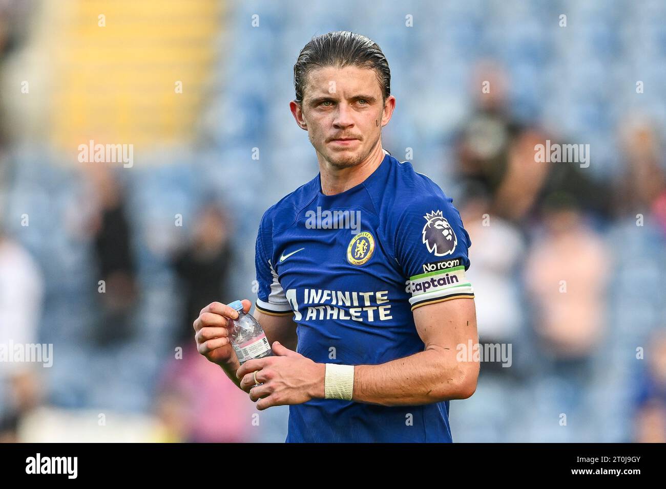 Conor Gallagher #23 of Chelsea at the end of the Premier League match Burnley vs Chelsea at Turf Moor, Burnley, United Kingdom, 7th October 2023  (Photo by Craig Thomas/News Images) Stock Photo