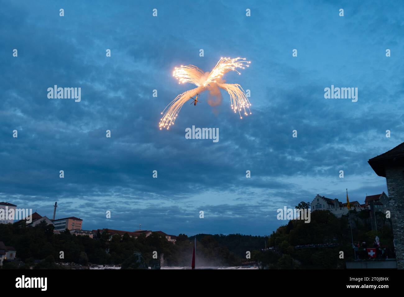 Air show pyrotechnics hi res stock photography and images Alamy