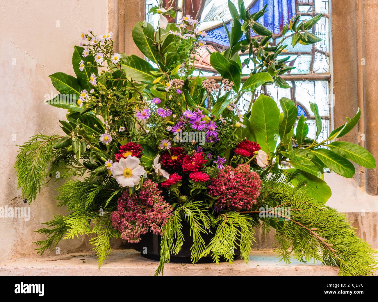 Harvest Festival 2023  at All Saints Church, East Budleigh. Stock Photo