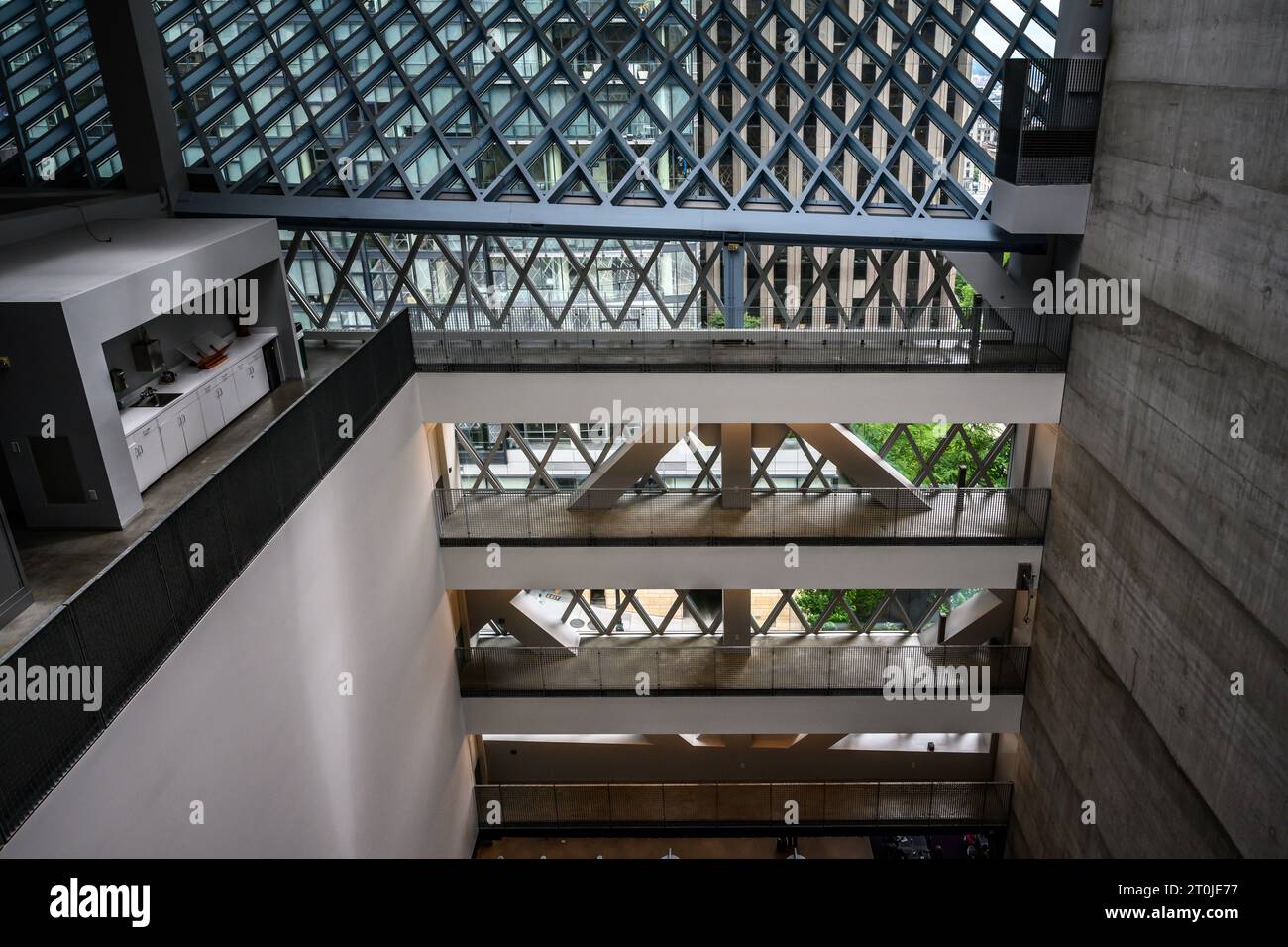 Seattle Public Library - Central Library Stock Photo - Alamy