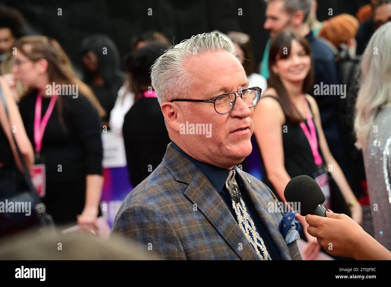 Royal Festival Hall, 7th October 2023, Bradley Thomas attends the Killers of the Flower Moon - 67th BFI London Film Festival, London, UK. Credit: See Li/Picture Capital/Alamy Live News Stock Photo