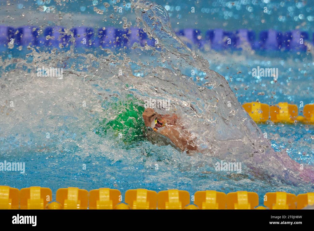 Berlin, Germany. 07th Oct, 2023. Swimming World Cup, 100 m backstroke