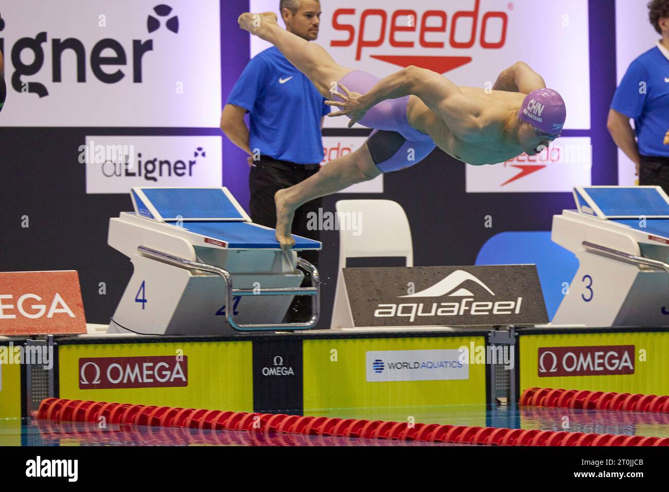 Berlin, Germany. 07th Oct, 2023. Swimming World Cup, 50 m breaststroke