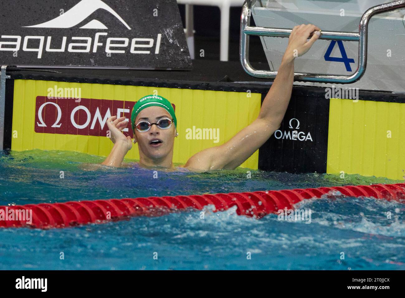 Berlin, Germany. 07th Oct, 2023. Swimming World Cup, 100 m backstroke