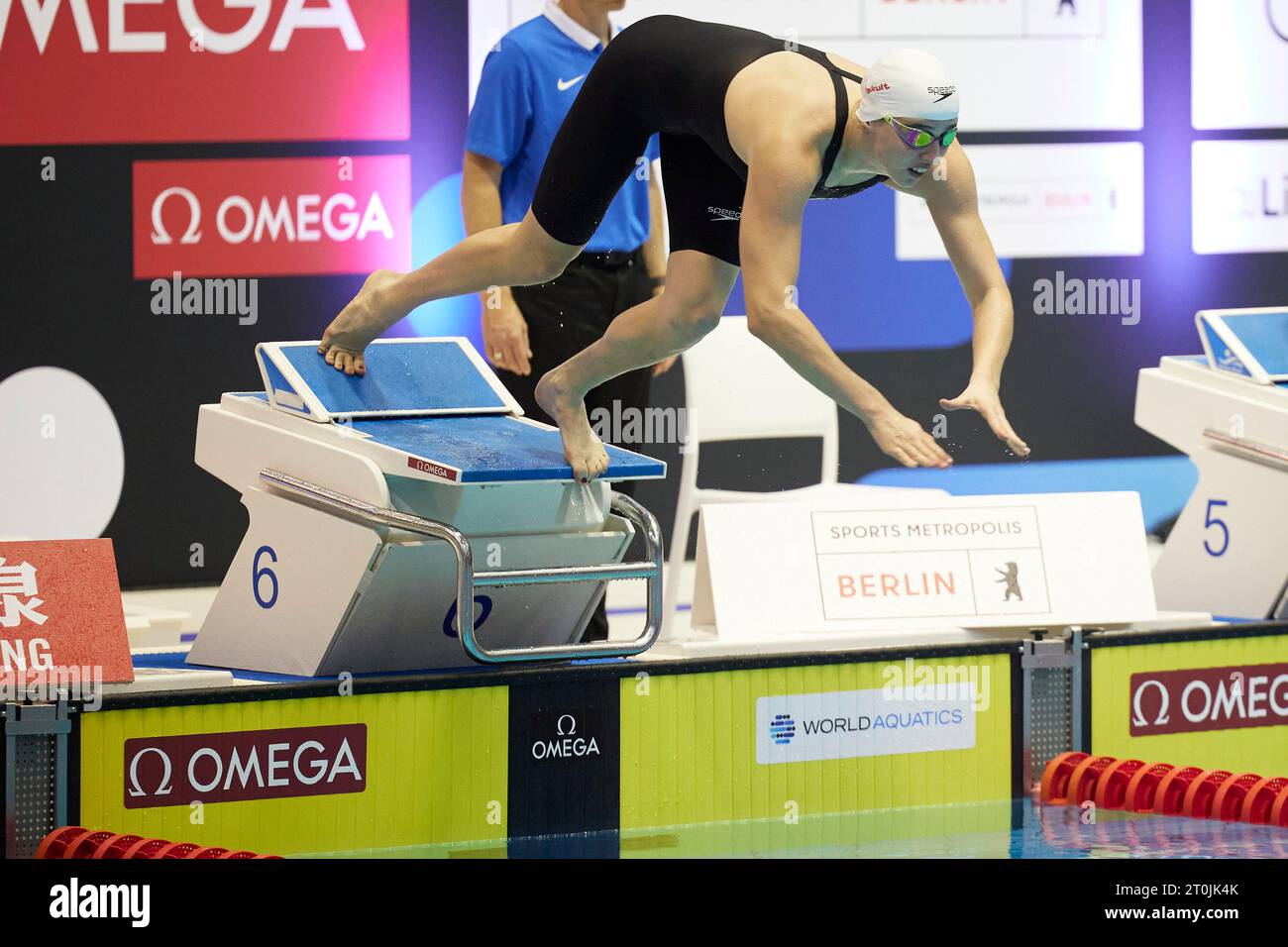 Berlin, Germany. 07th Oct, 2023. Swimming World Cup, 50 m Butterfly